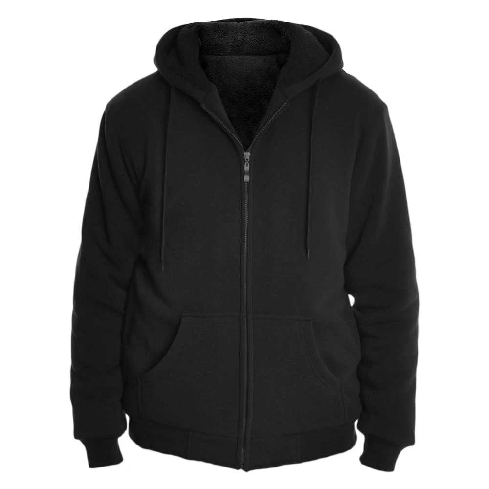 Men's Zip Up Hoodies - Black, custom hoodie or sweatshirt with logo imprint 1