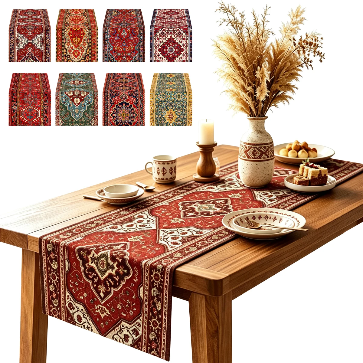 Bohemian Pattern Long Table Decoration Cloth 1
