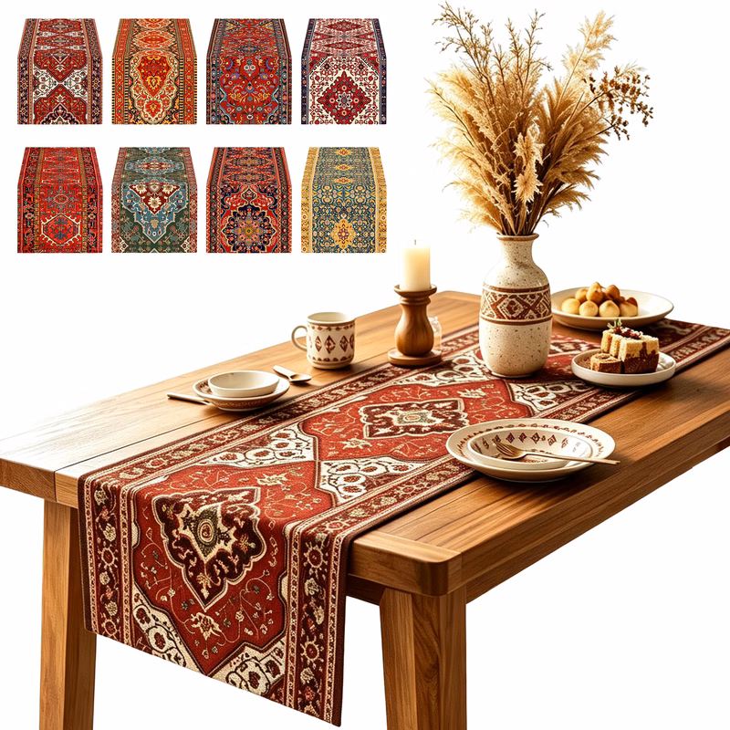 Bohemian Pattern Long Table Decoration Cloth