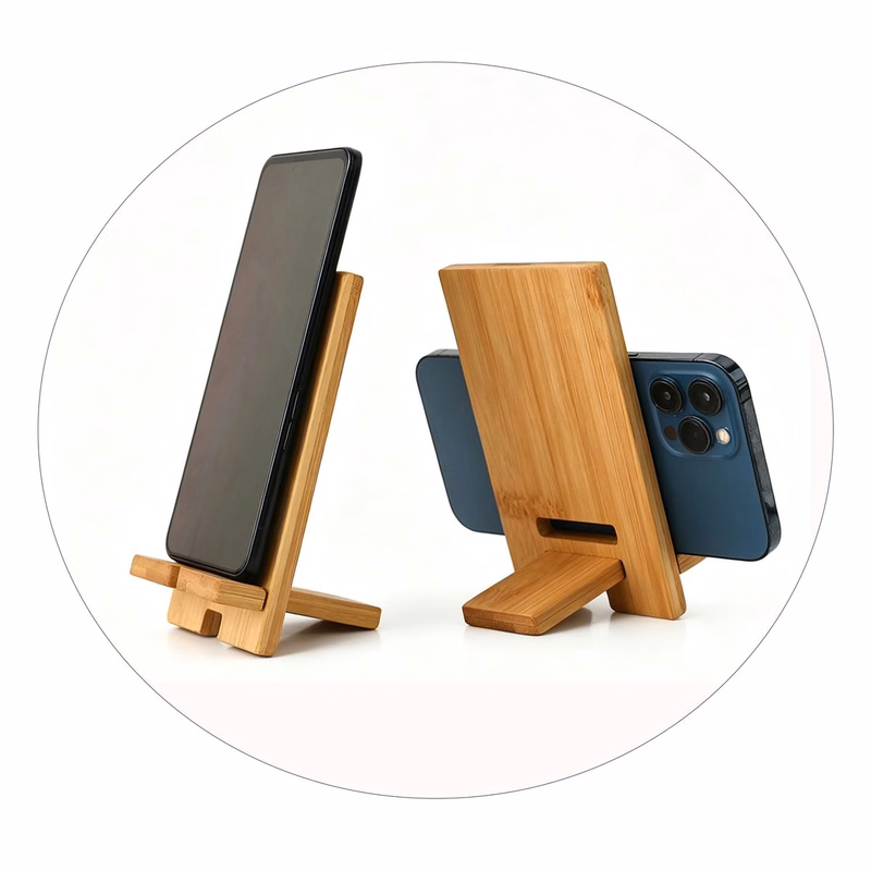 Personalized Bamboo Wood Cell Phone Dock