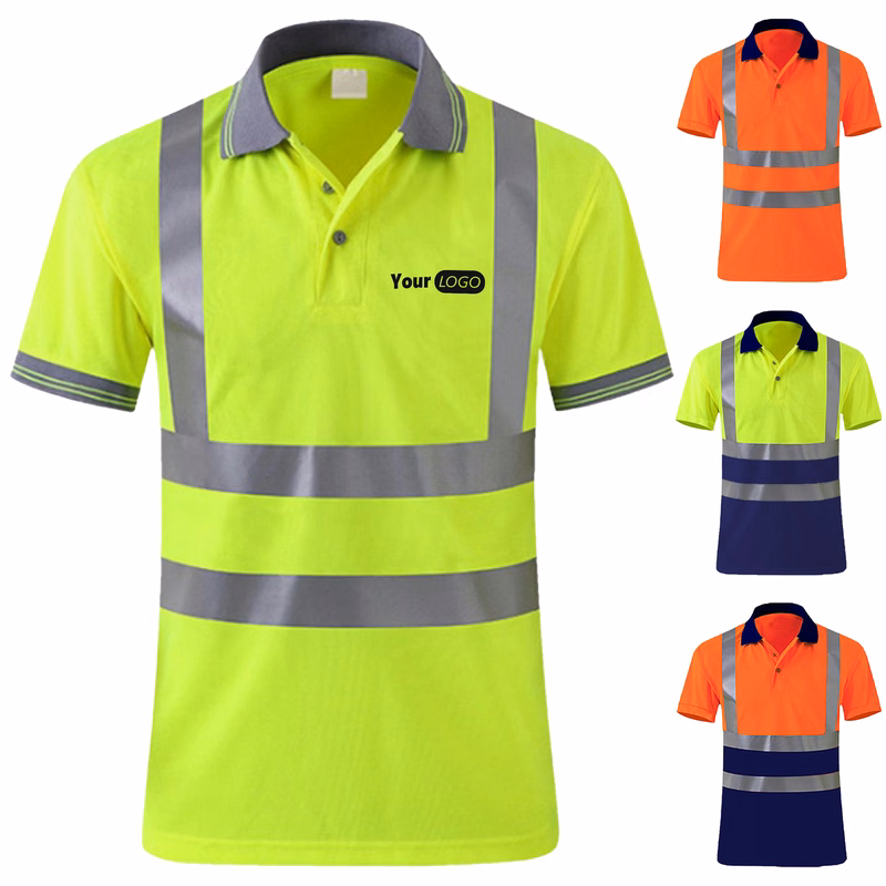 Polyester Quick Drying Reflective Work Clothes