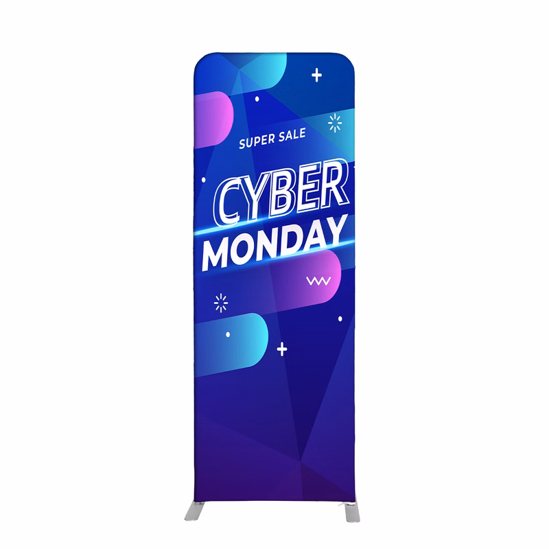 24"w x 89"h Straight Fabric Display - Fabric Only 2 Side Imprint