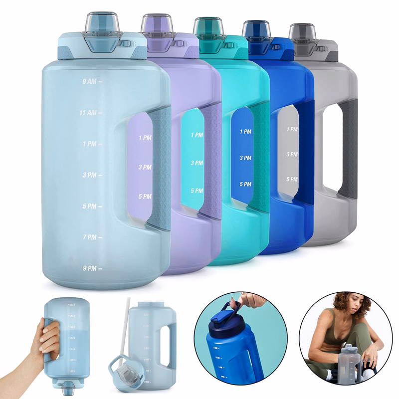 64oz Half Gallon Jug with Time Marker & Handle