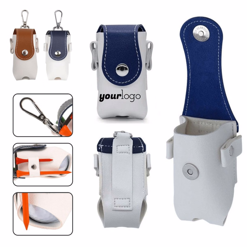 Two-Ball Magnetic PU Golf Pouch