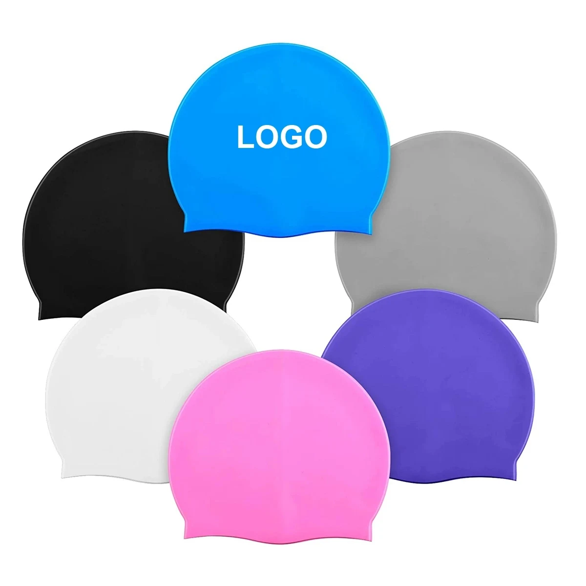 Silicone Swim Cap Women and Men 1
