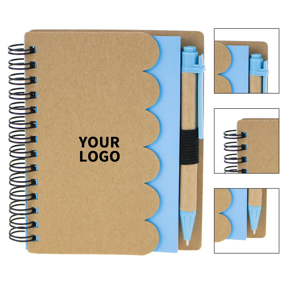Eco Kraft Notebook With Pen 4" x 5" 1