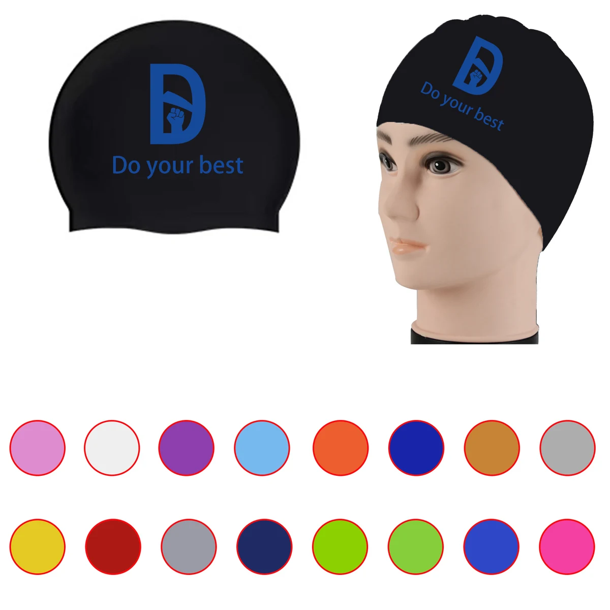 Comfortable and Elastic Swimming Cap 1