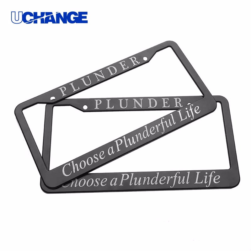 Aluminum License Plate Frame Lightweight Automotive Accessory