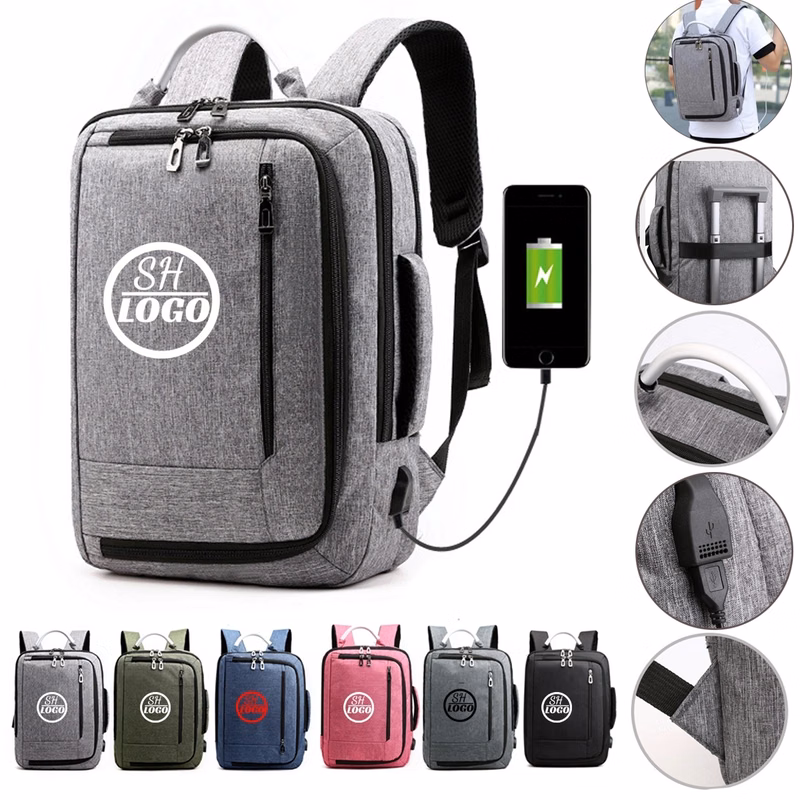 Laptop Backpack with USB Charging Port/ Large Capacity 17''