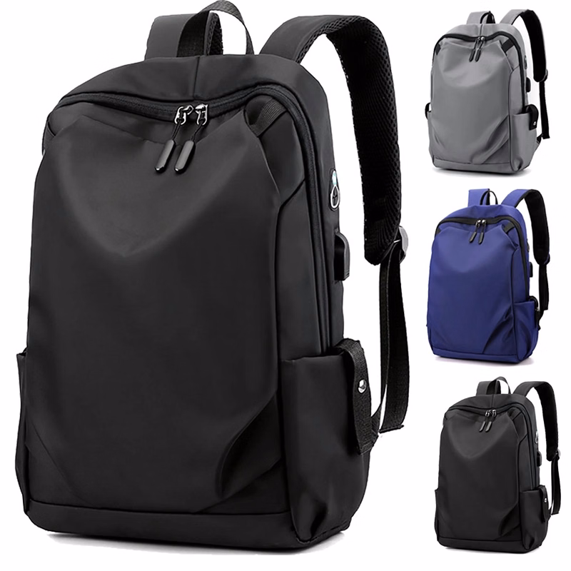 Waterproof Men Pleated Backpack 15.6 Inches Laptop Back Pack