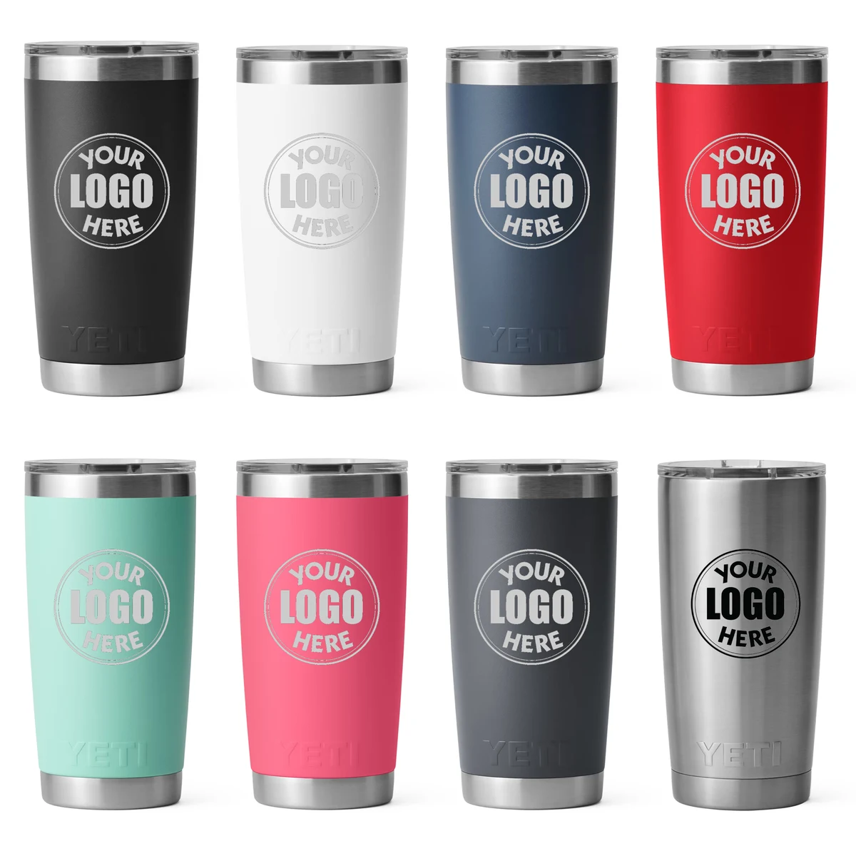YETI Rambler 20 OZ Tumbler w/ MagSlider Lid - Laser Engraved 1