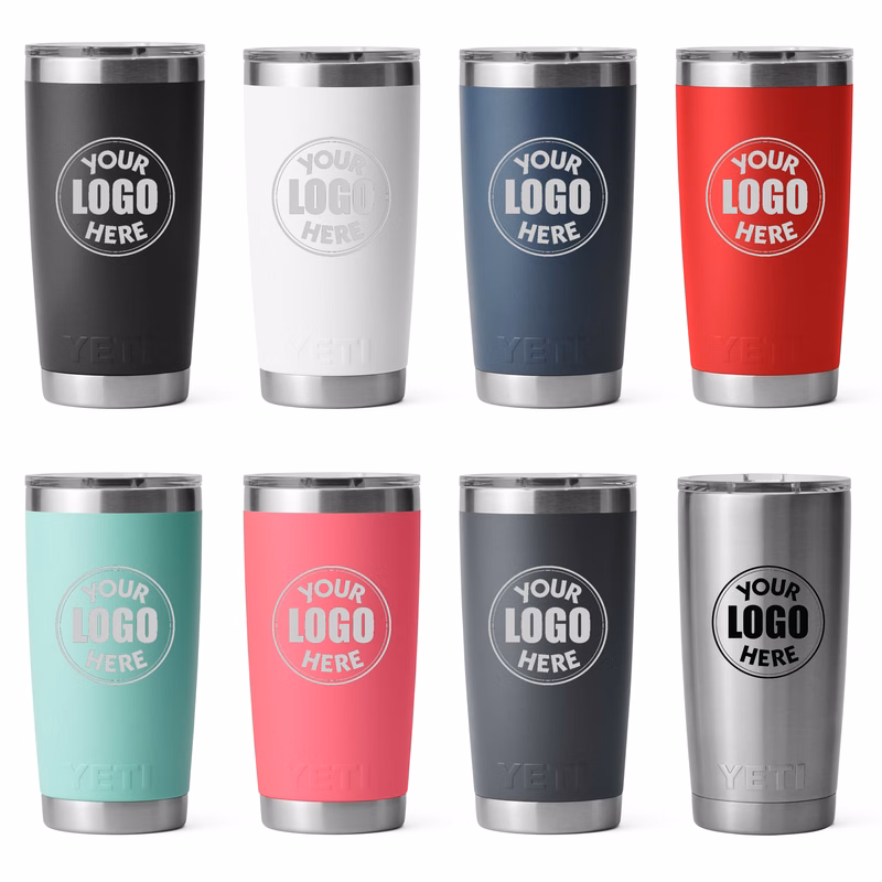 YETI Rambler 20 OZ Tumbler w/ MagSlider Lid - Laser Engraved