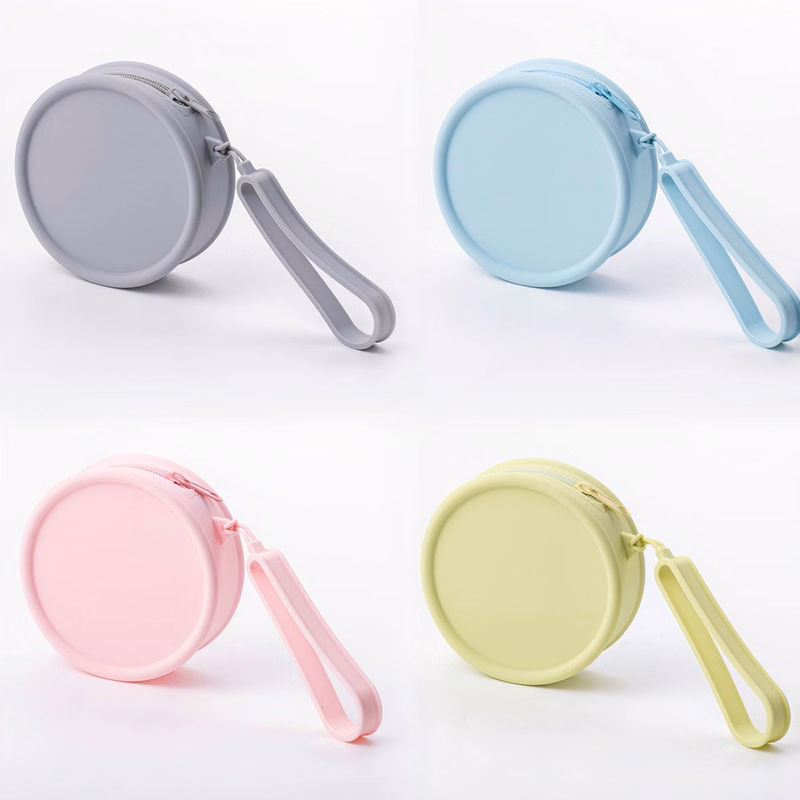 Portable Multi - function Silicone Round Storage Bag
