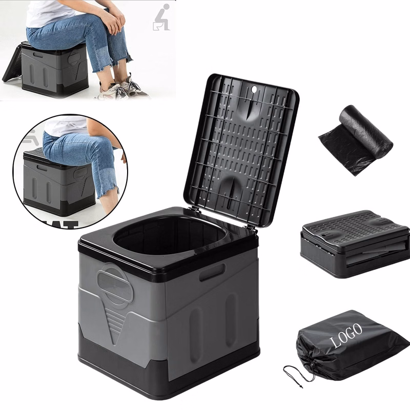 Portable Toilet for Camping 9pcs