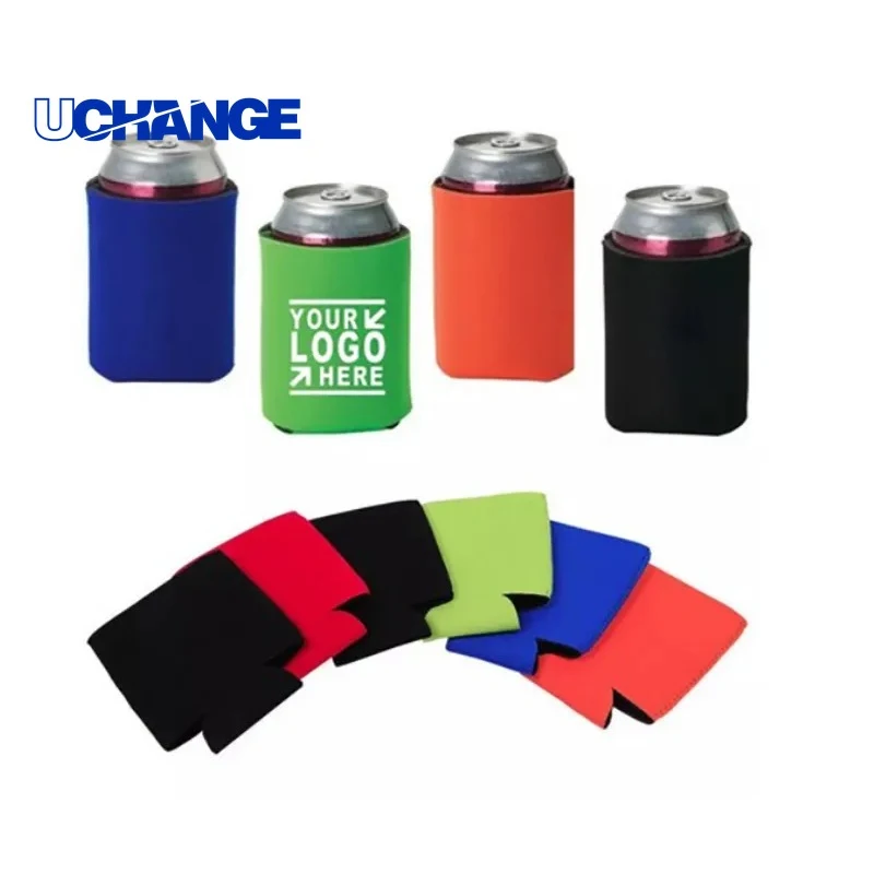 Collapsible Insulated Beverage Holder for Travel & Outdoor Drinks, custom koozie with logo imprint 1
