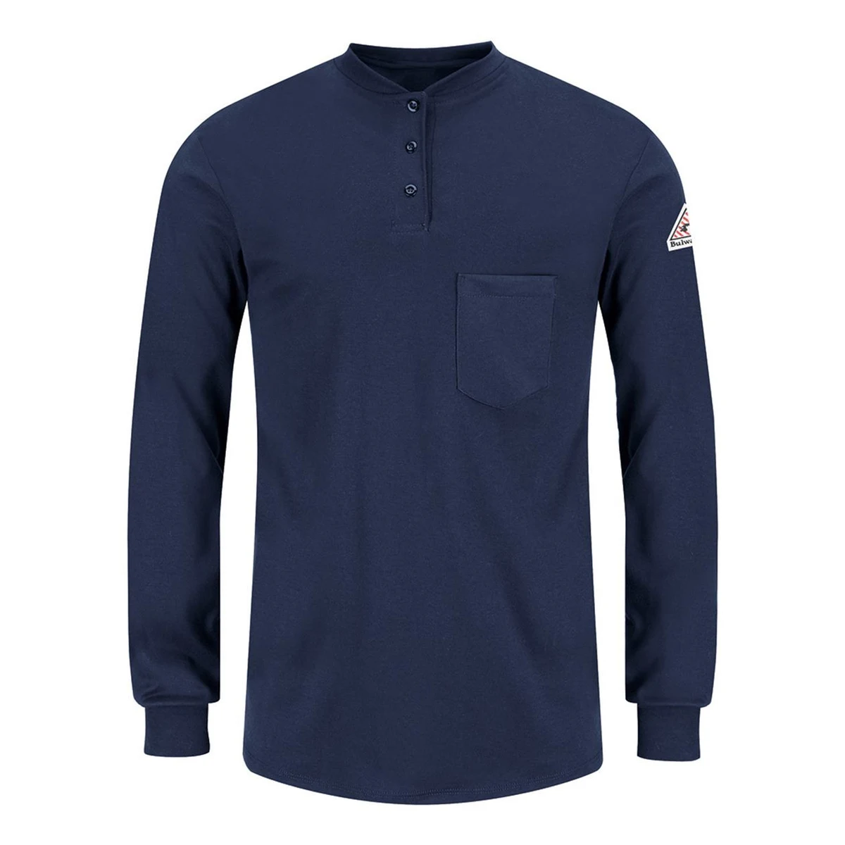 Women's Long Sleeve Tagless Henley Shirt - SEL3 1