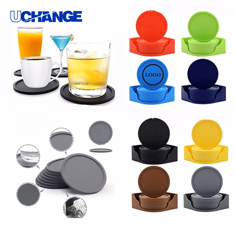 Practical Silicone Non-Slip Drink Coaster Mat (4" Thick)