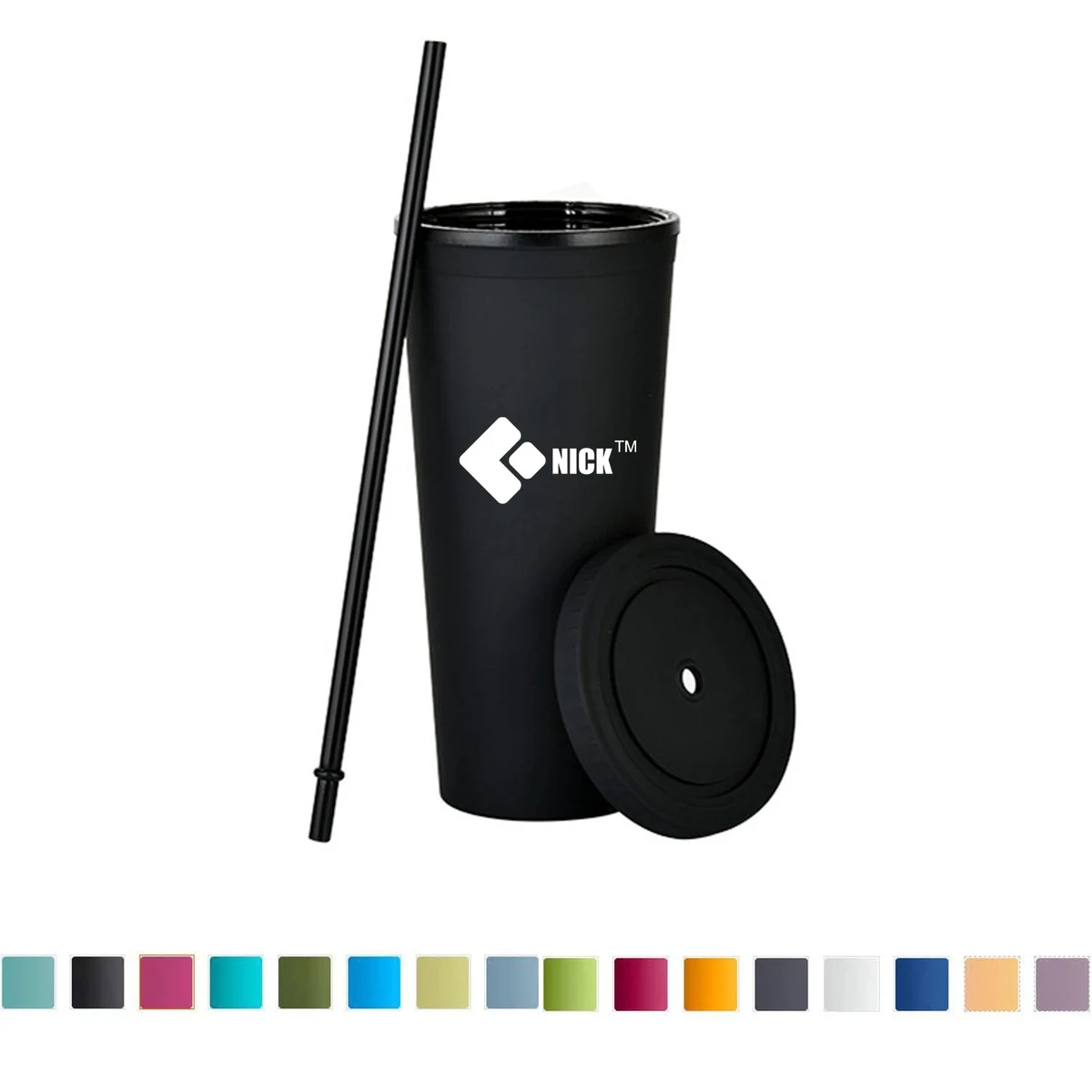 24 Oz Reusable Cold Beverage Tumbler 1