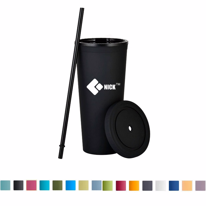 24 Oz Reusable Cold Beverage Tumbler