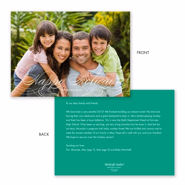 Happy Holidays Christmas Photo Card