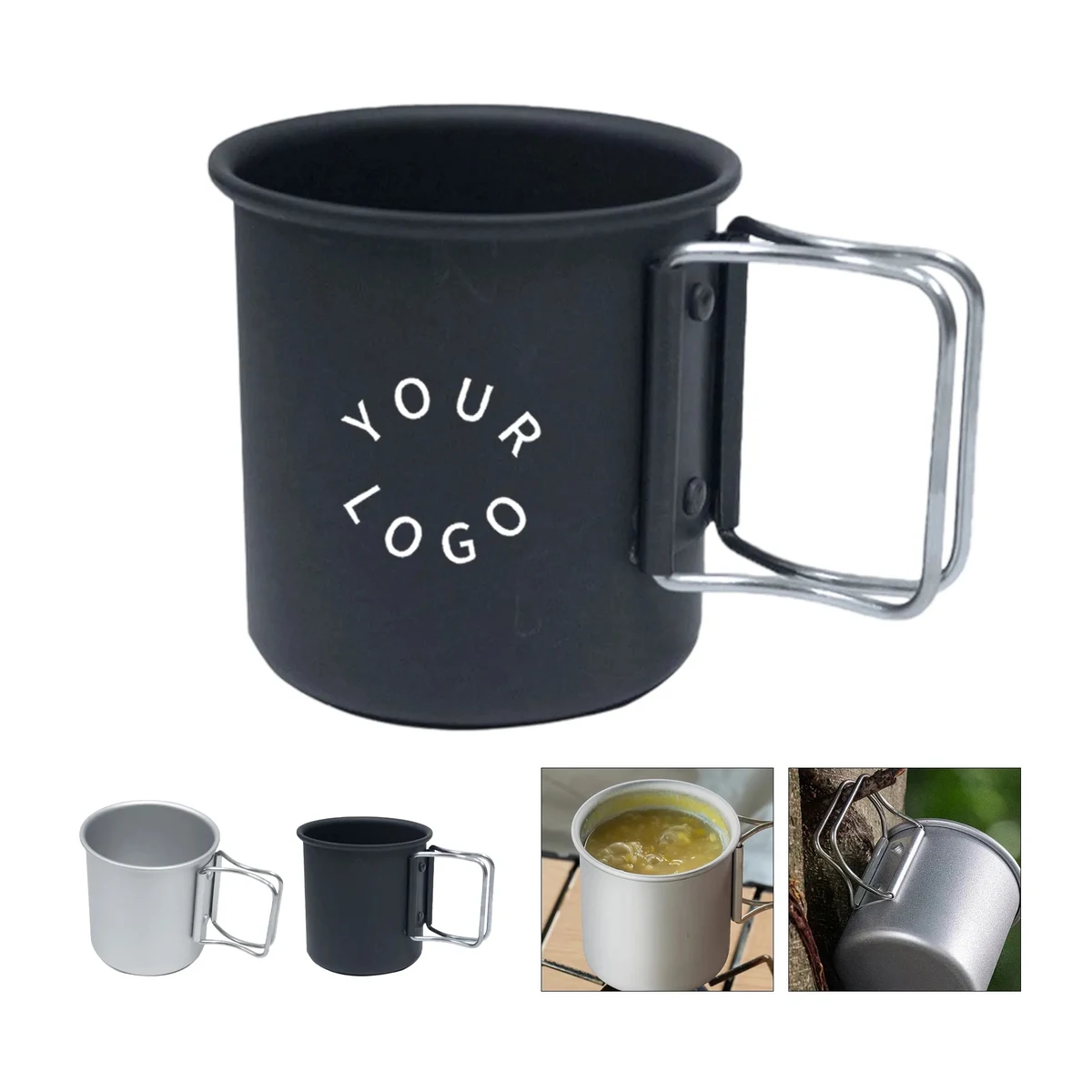 MOQ 50 Outdoor Aluminum Camping Water Cup 1