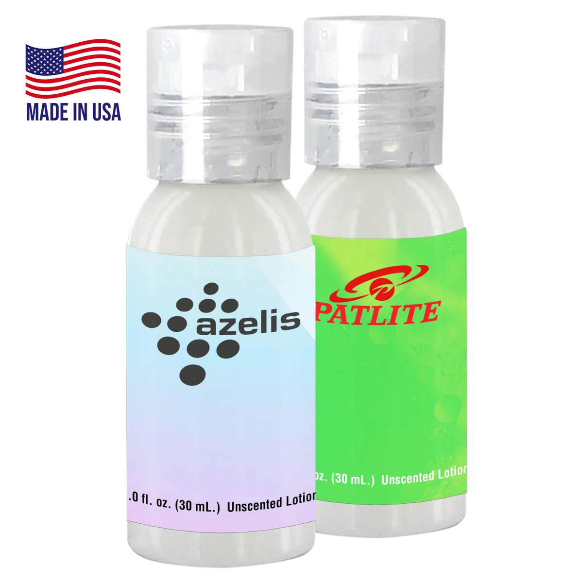 Compact 1 oz. Lotion Clear Round Bottle 1