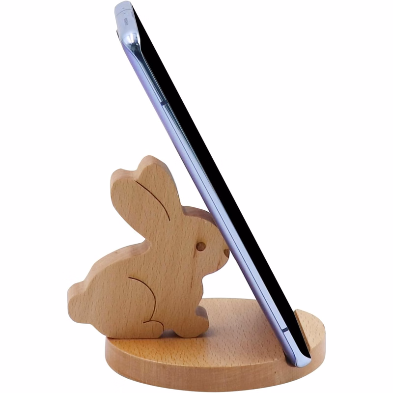 Wodden smooth surface Phone Holder