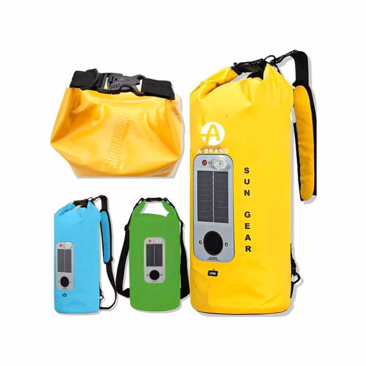 20L Waterproof Dry Bag with Bluetooth Speaker & LED Light