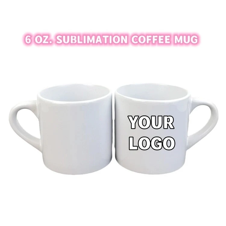 Full Color Sublimated 6 Oz. Ceramic Coffee Cup 1
