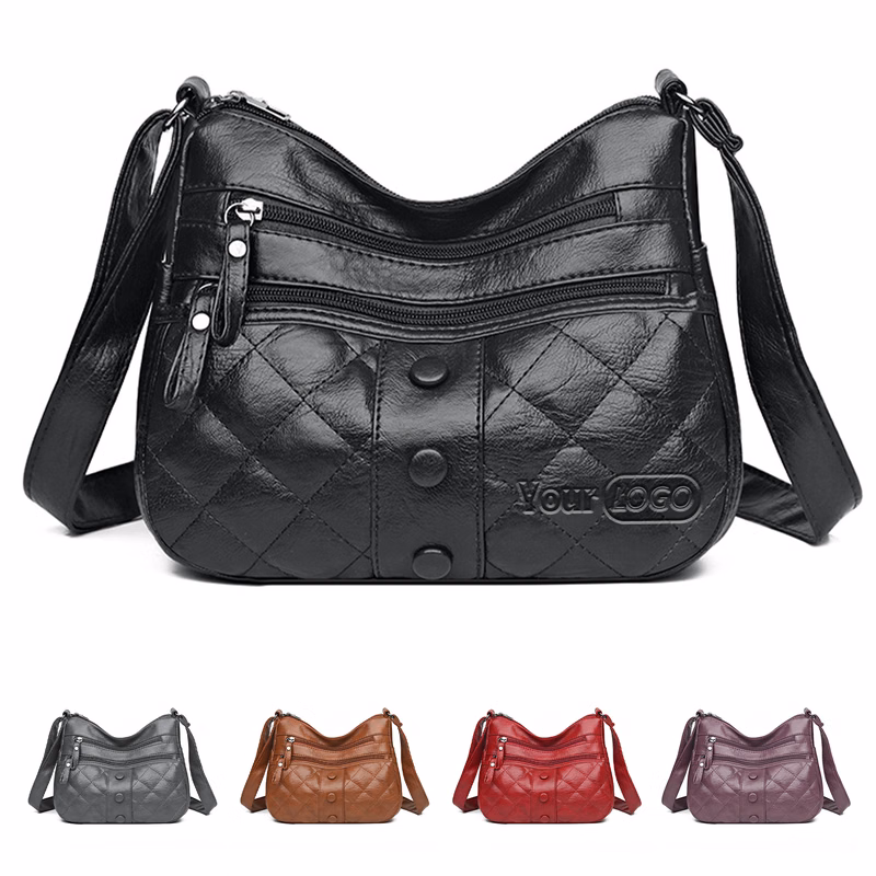 PU soft shoulder cross-body bag