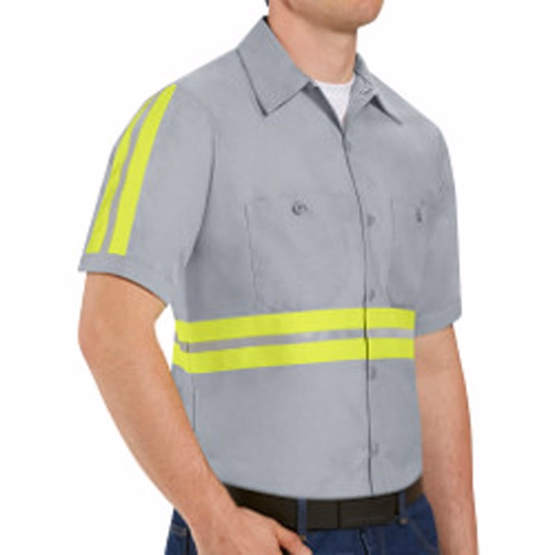 Men's Tall Enhanced Visibility Industrial Work Shirt - SP24ET