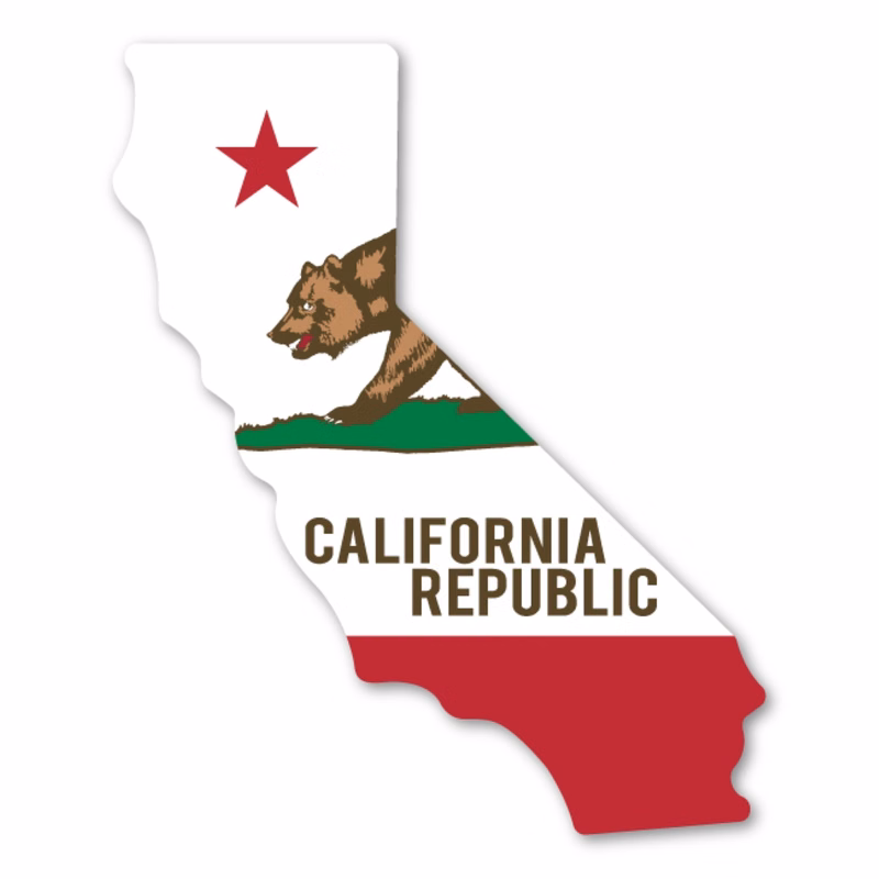 California Magnet - 4.5" x 5.25" - 20 mil