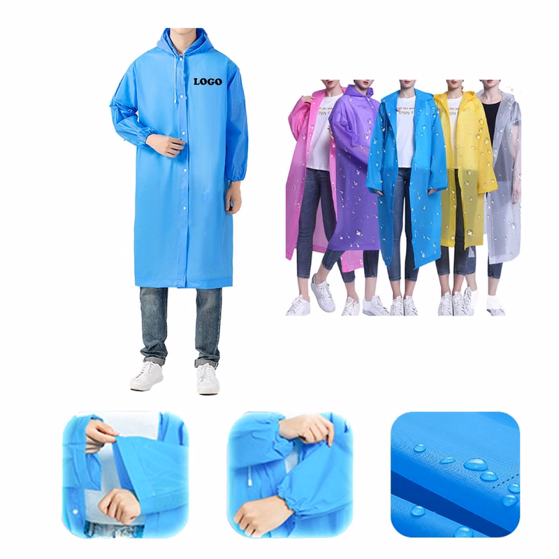 Hooded Rain Jacket MOQ 50 pcs