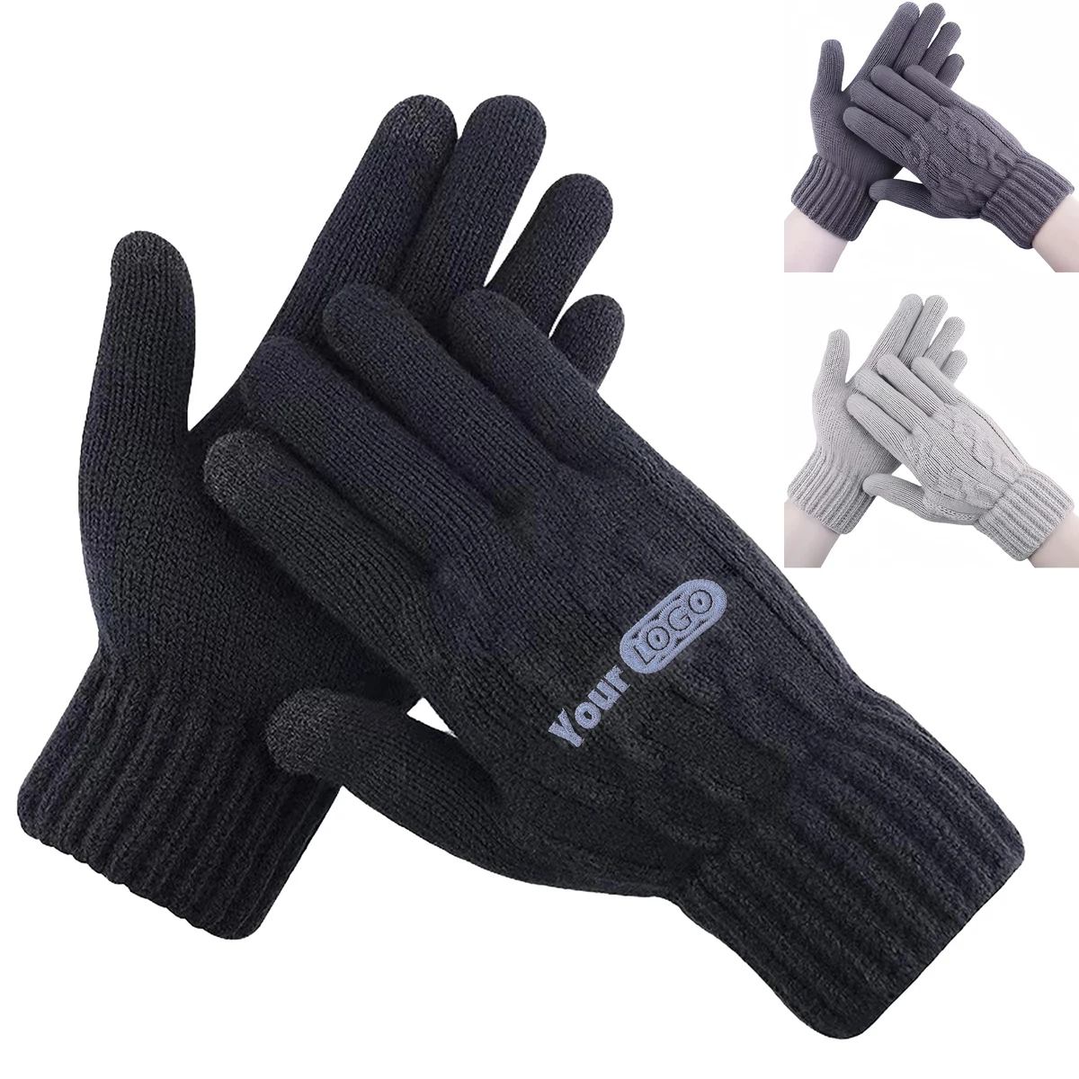 Acrylic Winter Warm Knitted Gloves 1