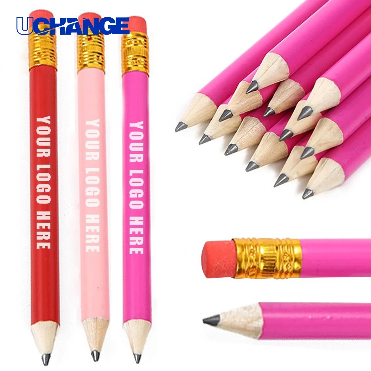 Golf Short Pencil With Eraser 1