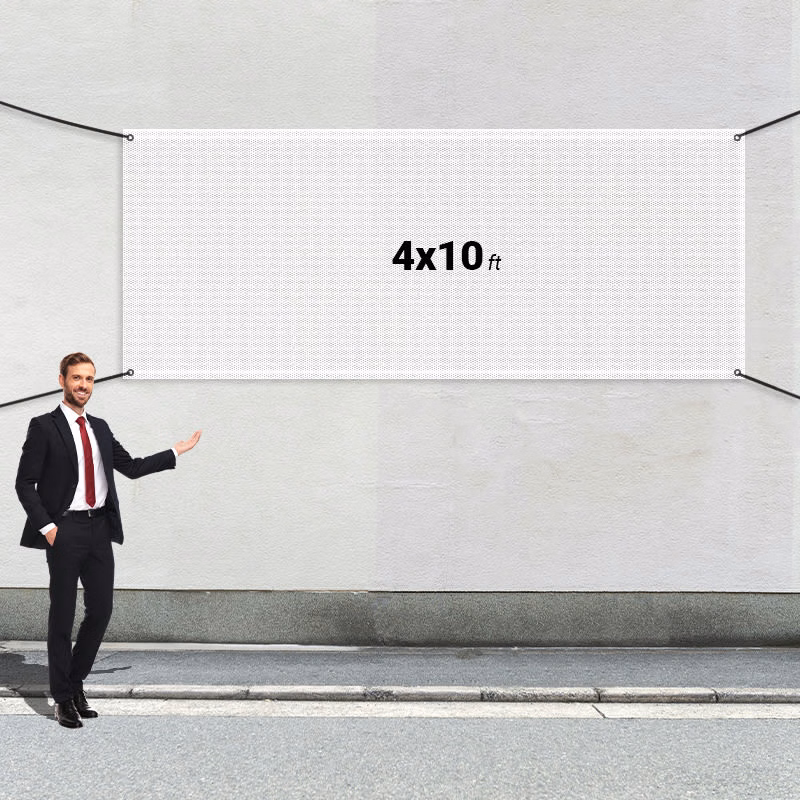 Custom 4' X 10' Mesh Banners