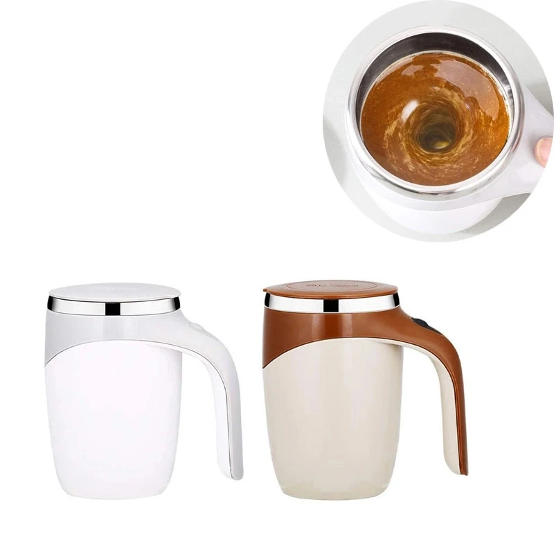 Electric Stainlees Steel Stirring Coffee Mug 1