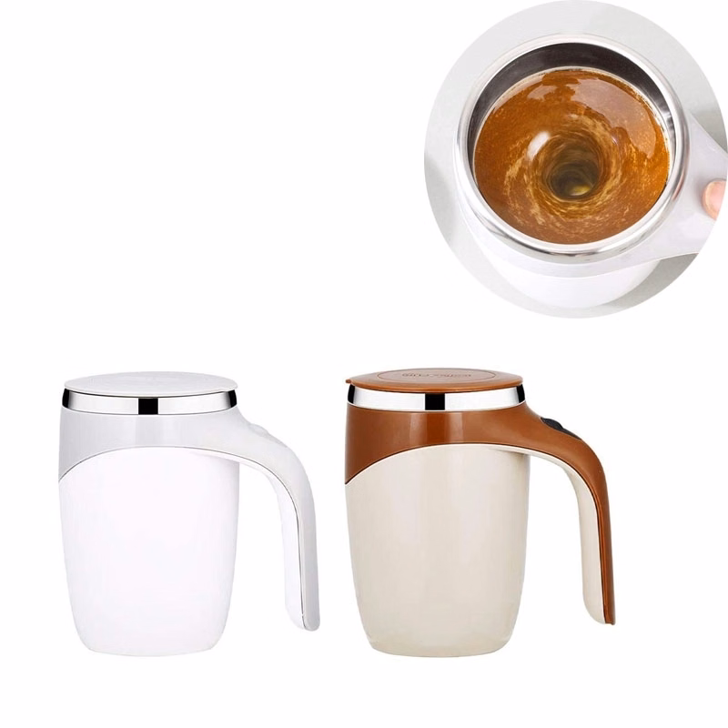 Electric Stainlees Steel Stirring Coffee Mug