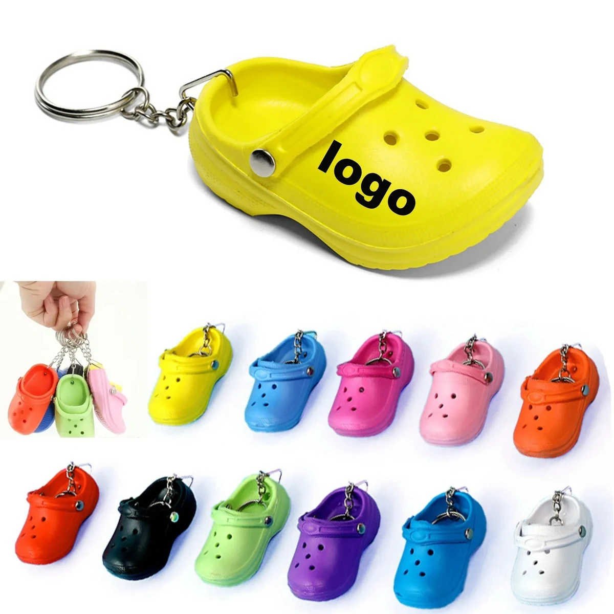 Keychain Pendant Slipper Accessories 1