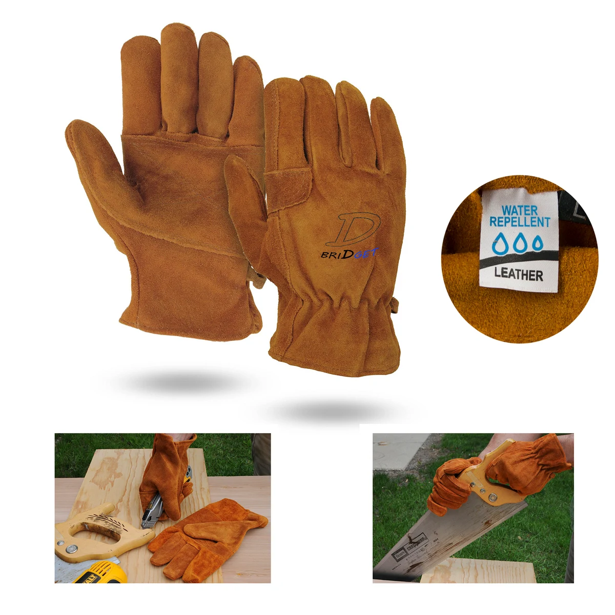 Water Repellent Leather Gloves 1