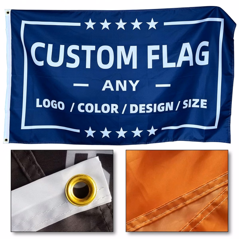Bulk Digitally Printed Polyester Backdrop Flag for Festival