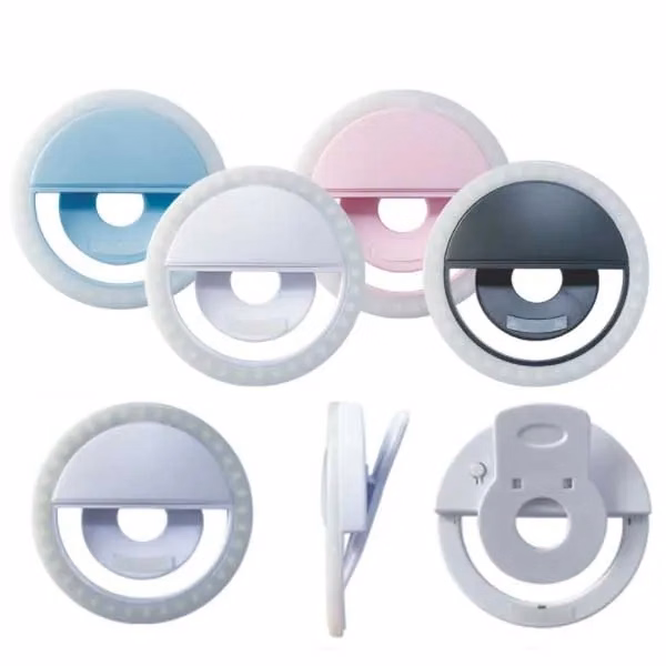 Rechargeable Portable Clip-on Selfie Ring Fill Light