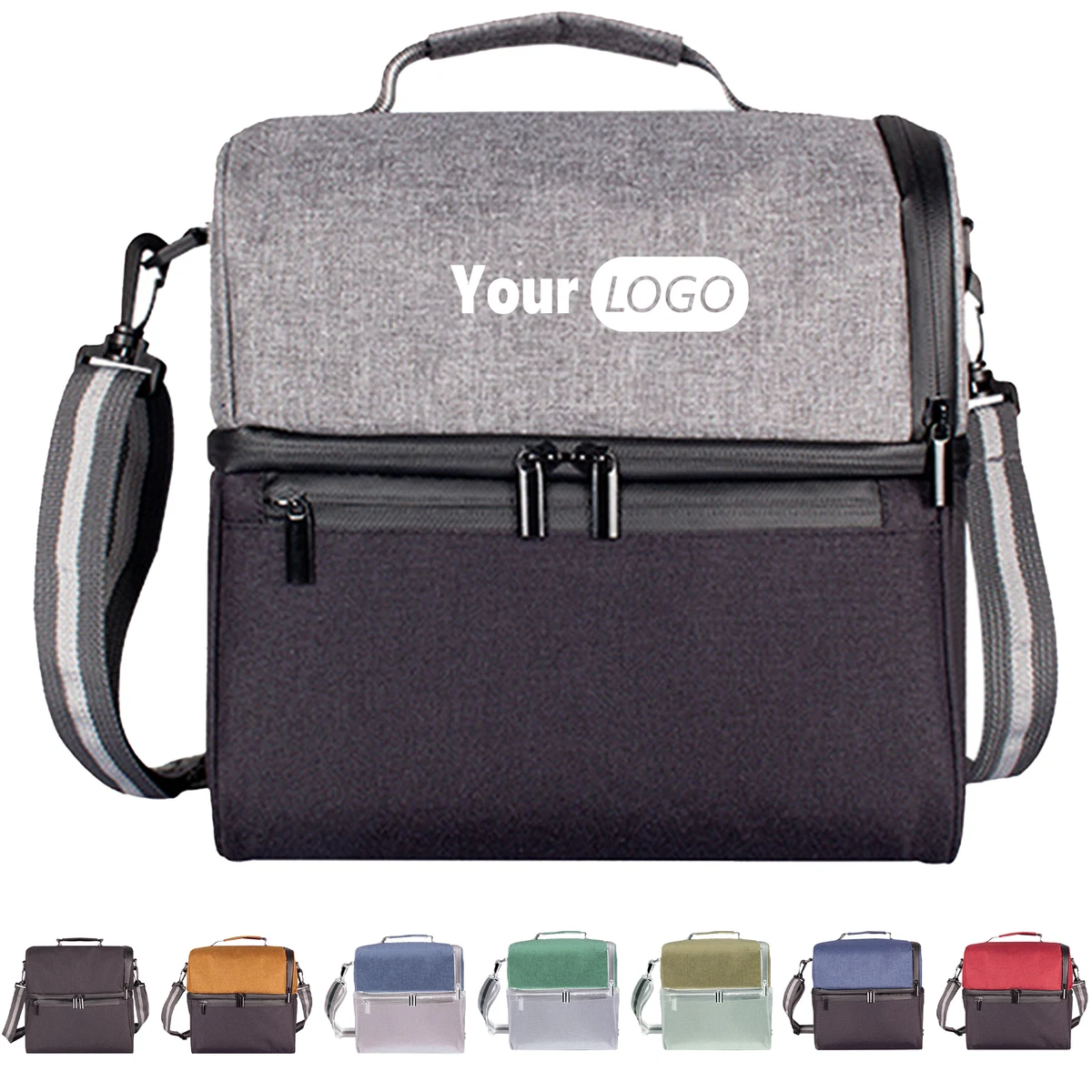 Oxford Color Blocked Insulation Layer Bag 1