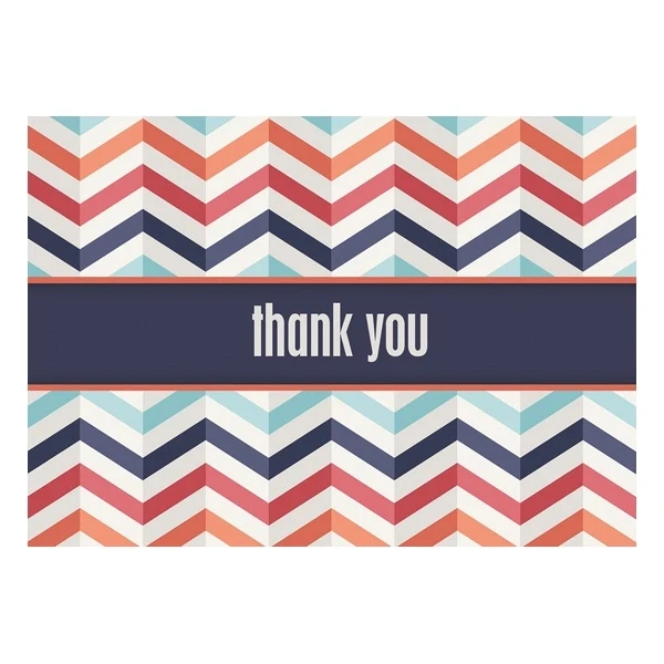 Zig Zag Thank You Cards 1