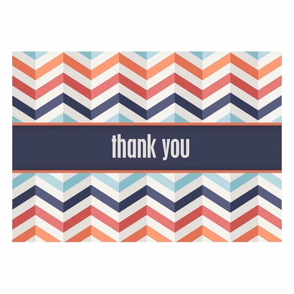Zig Zag Thank You Cards