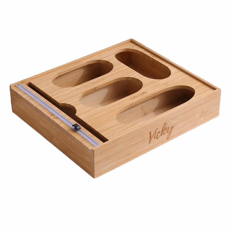 Bamboo Wrap Organizer with Cutter