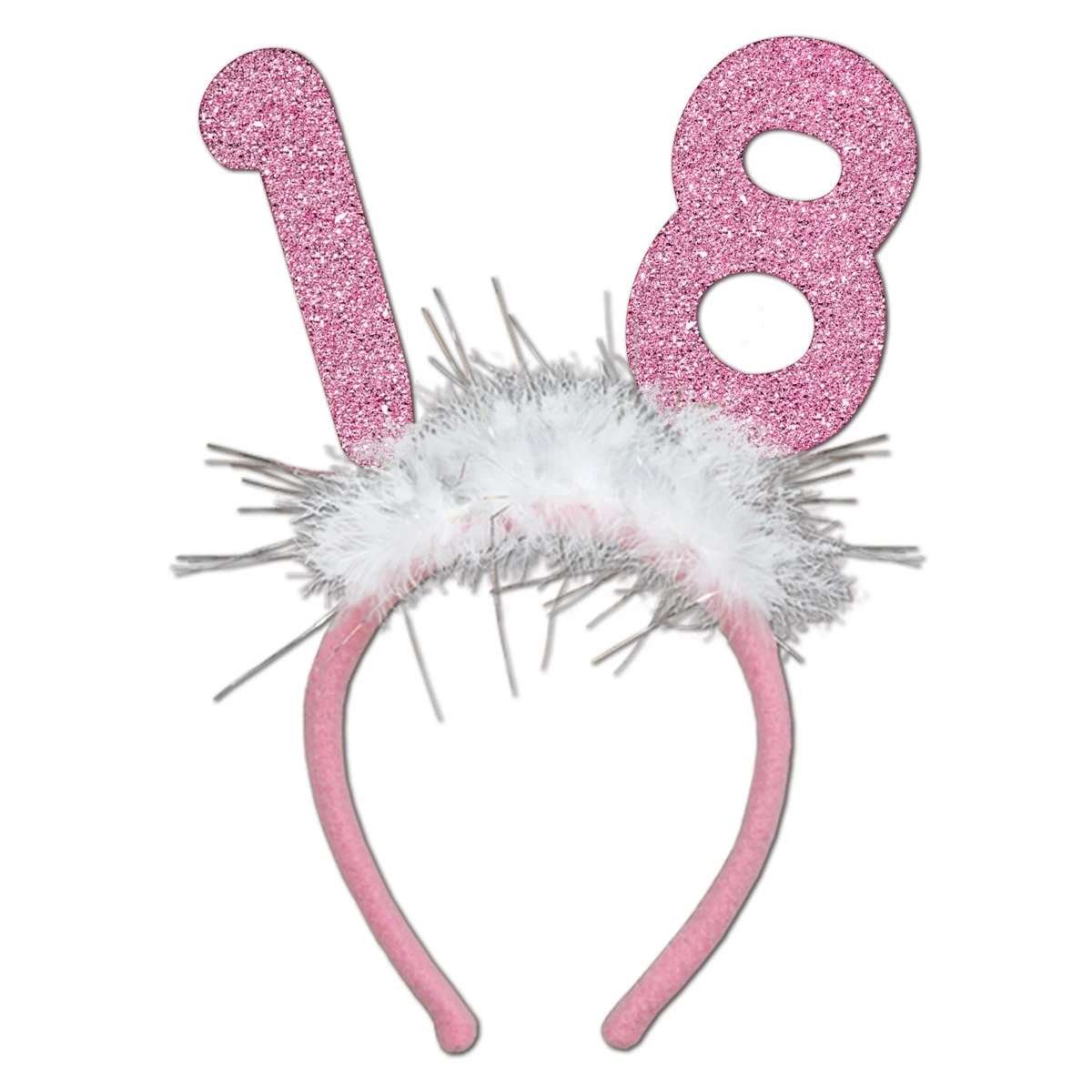 "18" Glittered Boppers With Marabou 1