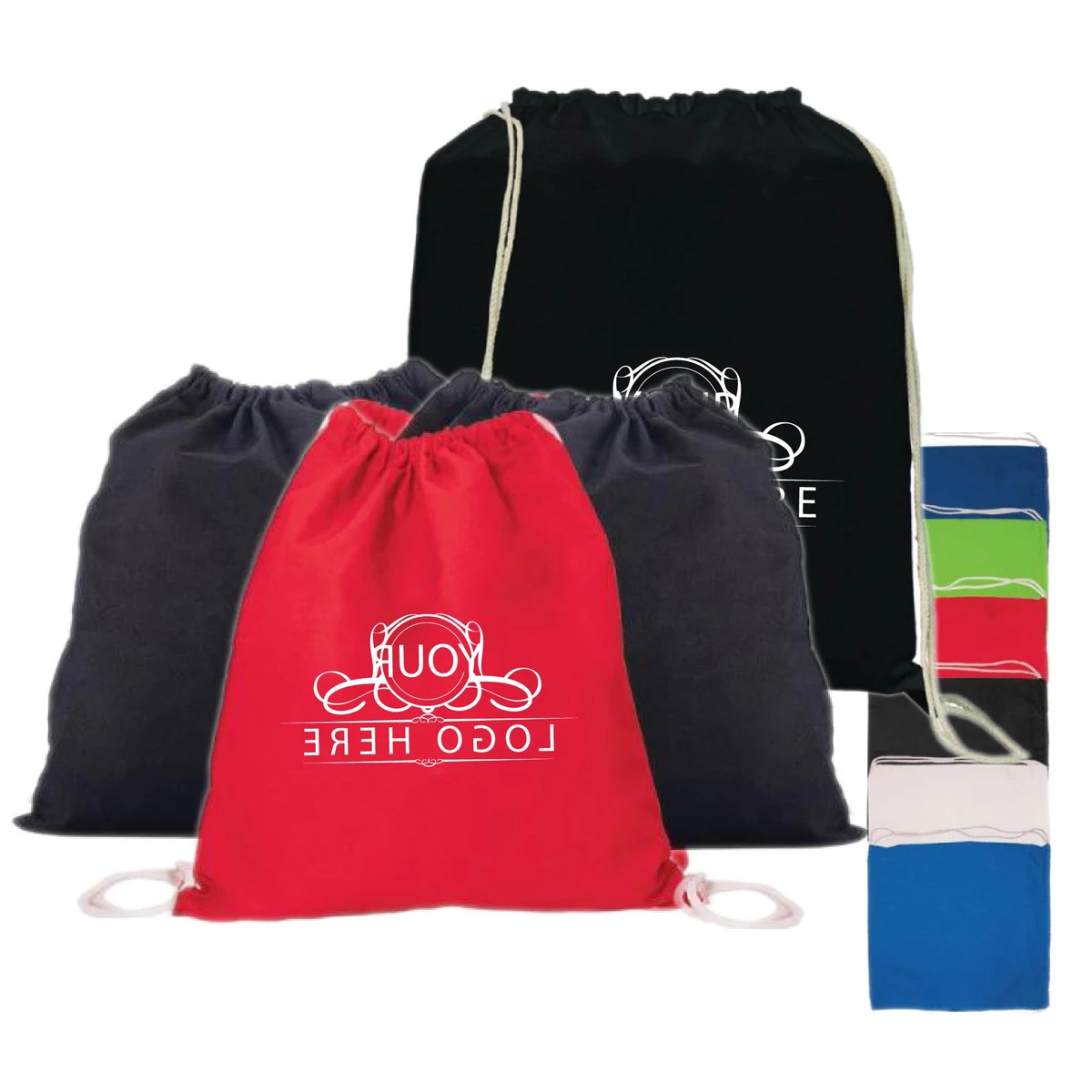 Cotton Drawstring Tote/ Backpack 1