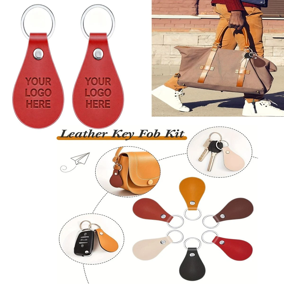 Custom Laser Logo Car Key Charm 1