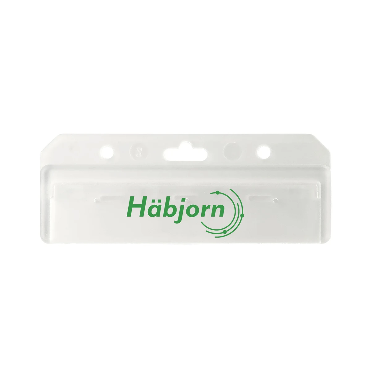 3.63" W x 1.40" H - Rigid Card Holder Strip (1 Color Imprint) 1